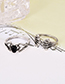 Fashion Silver Color Flower Shape Decorated Ring (15 Pcs )