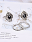 Fashion Silver Color Flower Shape Decorated Ring (15 Pcs )