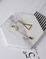 Simple Silver Color Triangle Shape Decorated Earrings