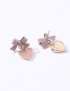 Fashion Pink Bowknot&heart Shape Decorated Earrings