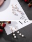 Fashion Gold Color+white Heart Shape Decorated Earrings