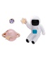 Sweet Pink Astronaut&planet Decorated Earrings(3pcs)