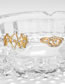 Fashion Gold Color Water Drop Shape Decorated Ring ( 4 Pcs )