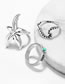 Fashion Silver Color Starfish Shape Decorated Ring (3 Pcs )