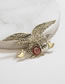Fashion Gold Color Eagle Shape Decorated Brooch
