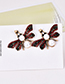 Fashion Purple Butterfly Shape Decorated Earrings