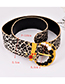 Fashion Multi-color Leopard Pattern Decorated Bead Belt