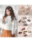 Fashion Khaki Bear&flower Shape Decorated Hair Clip (5 Pcs )
