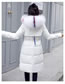 Fashion White Fur Collar Decorated Pur Color Down Jacket