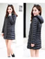 Fashion Black Pure Color Decorated Down Jacket