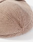 Fashion Beige+white Color Matching Decorated Thickened Hat