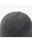Fashion Navy Pure Color Decorated Knitted Hat