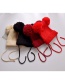 Fashion Red Pure Color Decorated Hat