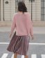 Fashion Red Pure Color Decorated Simple Skirt