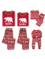 Fashion Red Bear&snowflake Decorated Household Clothes For Child