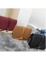 Fashion Brown Pure Color Design Square Shape Bag