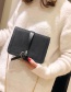 Fashion Black Pure Color Design Square Shape Bag