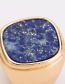 Fashion Blue Square Shape Decorated Ring