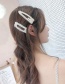 Fashion White Pearl Decorated Hair Clip