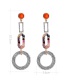 Fashion Orange Geometric Shape Decorated Earrings