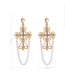 Fashion Gold Color Hollow Out Design Tassel Earrings