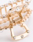 Fashion Gold Color Pearl&diamond Decorated Hair Clip
