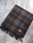 Fashion Brown Grids Pattern Decorated Scarf