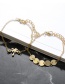 Fashion Gold Color Heart Shape Decorated Bracelets(4pcs)