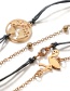 Fashion Gold Color Flamingo Shape Decorated Bracelets(4pcs)