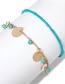 Fashion Silver Color Round Shape Decorated Anklet(2pcs)