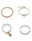 Fashion White Tassel Decorated Bracelets(4pcs)