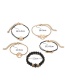 Fashion Gold Color Hollow Out Deisgn Multi-layer Bracelets(5pcs)