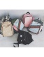 Fashion Green+pink Letter Pattern Decorated Backpack