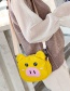 Fashion Yellow Pig Pattern Decorated Shoulder Bag