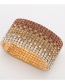 Fashion Pink+gold Color Color Matching Design Full Diamond Bracelet