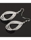 Fashion Gold Color Waterdrop Shape Design Simple Earrings