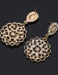 Fashion Silver Color Hollow Out Flower Shape Design Earrings