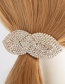 Fashion Silver Color Bowknot Shape Design Pure Color Hair Clip