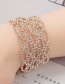 Fashion Silver Color Hollow Out Design Full Diamond Bracelet