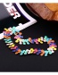Fashion Multi-color Beads Decorated Pure Color Choker