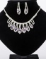 Fashion Multi-color Oval Shape Diamond Decorated Jewelry Sets