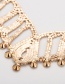 Fashion Gold Color Diamond Decorated Pure Color Jewelry Sets
