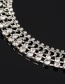 Fashion Silver Color Diamond Decorated Multi-layer Necklace