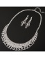 Fashion Silver Color Hollow Out Design Bridal Jewelry Sets