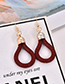 Fashion Claret Red Multi-layer Design Simple Jewelry Sets