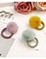 Lovely Coffee Fuzzy Ball Decorated Child Hair Band(1pc)