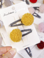 Lovely Gray Fuzzy Ball Decorated Child Hair Clip(2pcs)
