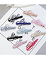 Lovely Plum Red Cat Shape Design Pure Color Child Hairpin