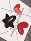 Lovely Dark Red Pure Color Design Heart Shape Hairpin(large)