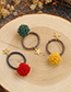Lovely Yellow+green Fuzzy Balls Decorated Hair Band(1pc)